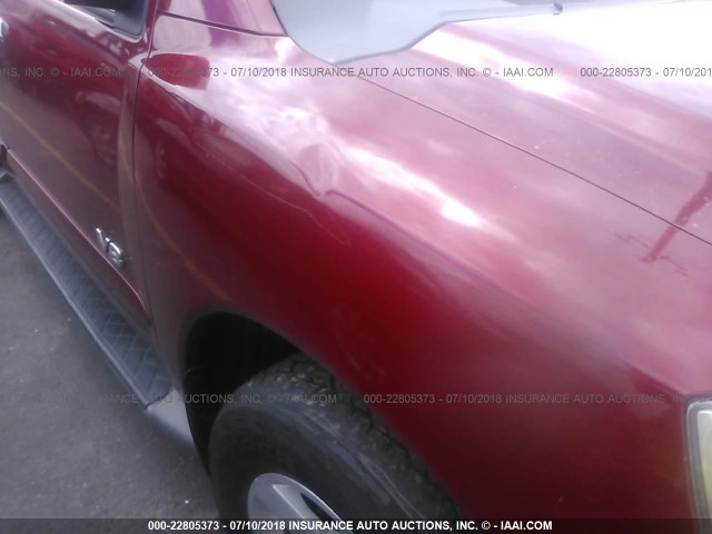 5N1AA08B76N743365 - 2006 NISSAN ARMADA SE/LE RED photo 6