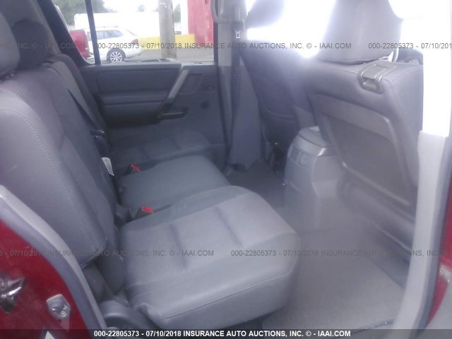 5N1AA08B76N743365 - 2006 NISSAN ARMADA SE/LE RED photo 8