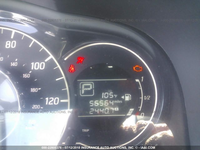 3N1CE2CP3FL353317 - 2015 NISSAN VERSA NOTE S/S PLUS/SV/SL/SR SILVER photo 7