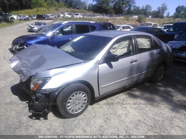 1HGCM56137A039430 - 2007 HONDA ACCORD VALUE SILVER photo 2