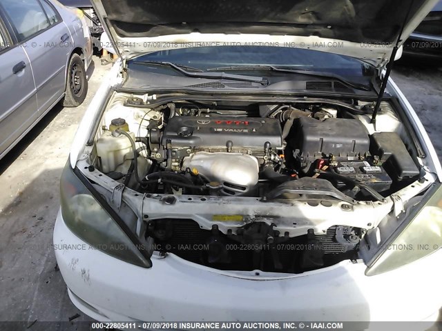 4T1BE30KX4U282879 - 2004 TOYOTA CAMRY LE/XLE/SE 白色 照片 10