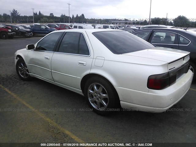 1G6KY54921U129801 - 2001 CADILLAC SEVILLE STS WHITE photo 3