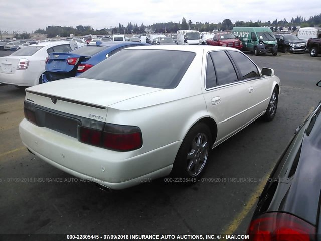 1G6KY54921U129801 - 2001 CADILLAC SEVILLE STS WHITE photo 4