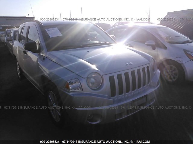 1J8FF47W37D134894 - 2007 JEEP COMPASS SILVER photo 1