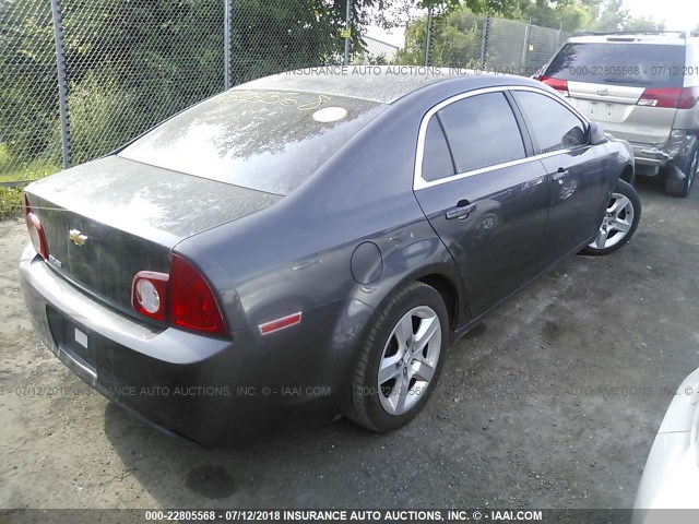 1G1ZA5EU6CF353169 - 2012 CHEVROLET MALIBU LS 灰色 照片 4