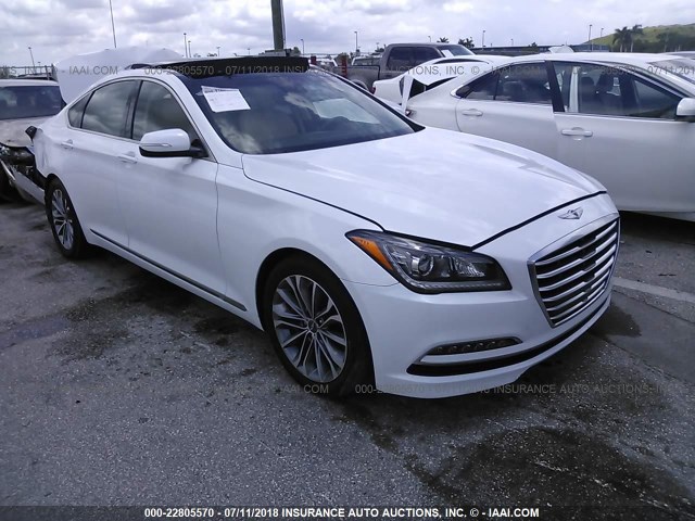 KMHGN4JE9GU139575 - 2016 HYUNDAI GENESIS 3.8L WHITE photo 1