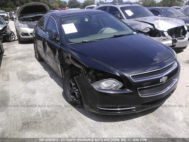 1G1ZG57B89F159312 - 2009 CHEVROLET MALIBU LS Қара фото 1
