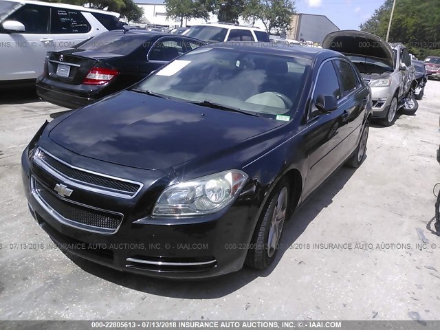1G1ZG57B89F159312 - 2009 CHEVROLET MALIBU LS Қара фото 2