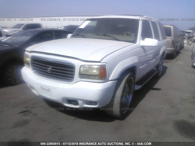 1GYEK63R7YR218838 - 2000 CADILLAC ESCALADE LUXURY თეთრი ფოტო 2