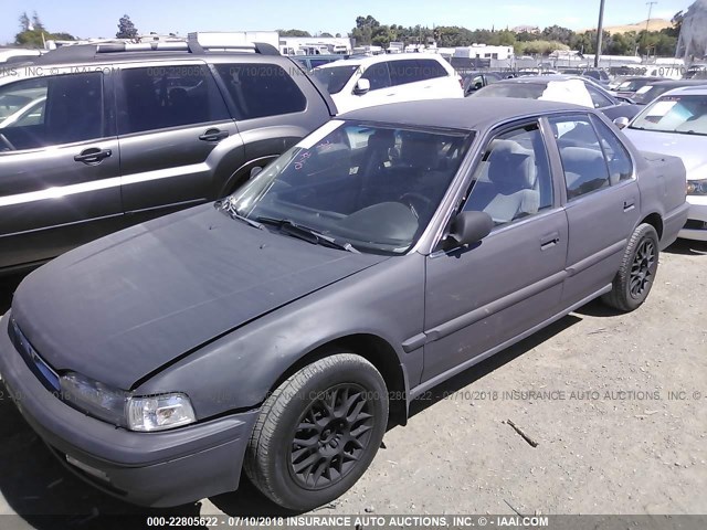 JHMCB7654MC055010 - 1991 HONDA ACCORD LX/EX GRAY photo 2