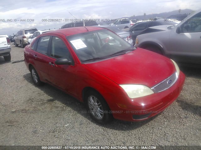 1FAFP34N97W128263 - 2007 FORD FOCUS ZX4/S/SE/SES RED photo 1