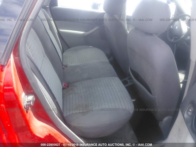 1FAFP34N97W128263 - 2007 FORD FOCUS ZX4/S/SE/SES RED photo 8