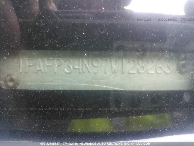 1FAFP34N97W128263 - 2007 FORD FOCUS ZX4/S/SE/SES 红色 照片 9