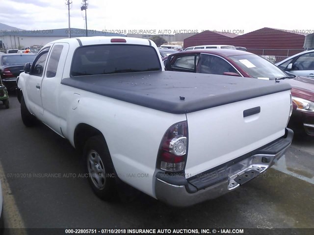 5TETX22N36Z267008 - 2006 TOYOTA TACOMA ACCESS CAB WHITE photo 3