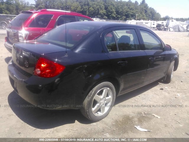 1G1AF5F57A7192781 - 2010 CHEVROLET COBALT 2LT BLACK photo 4