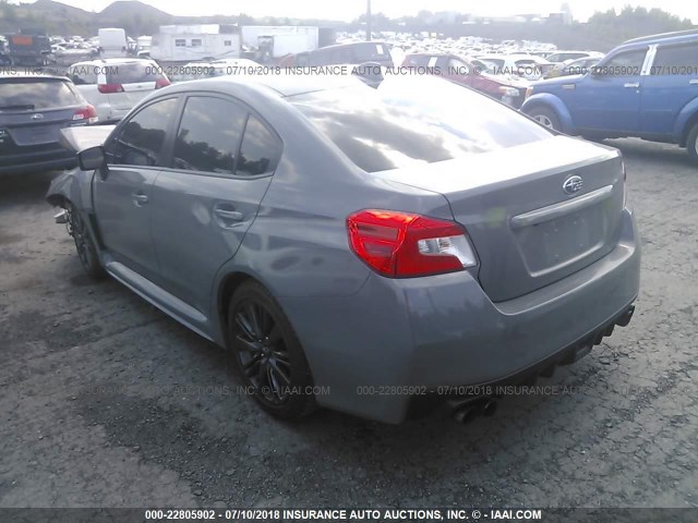 JF1VA1B66H9805122 - 2017 SUBARU WRX GRAY photo 3