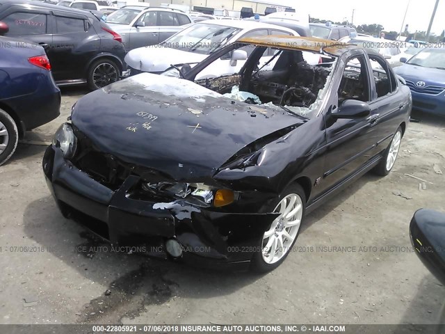 3N1AB51D23L718155 - 2003 NISSAN SENTRA SE-R SPEC V BLACK photo 2