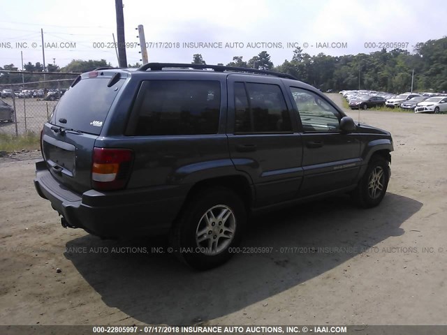 1J4GW48S14C109897 - 2004 JEEP GRAND CHEROKEE LAREDO/COLUMBIA/FREEDOM 蓝色 照片 4
