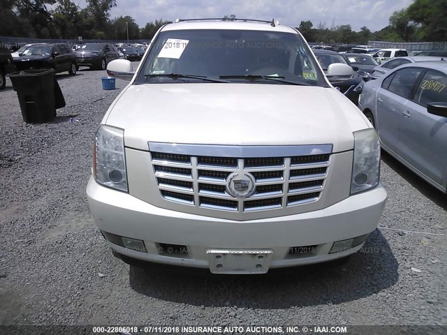 1GYFK23229R222815 - 2009 CADILLAC ESCALADE LUXURY WHITE photo 6