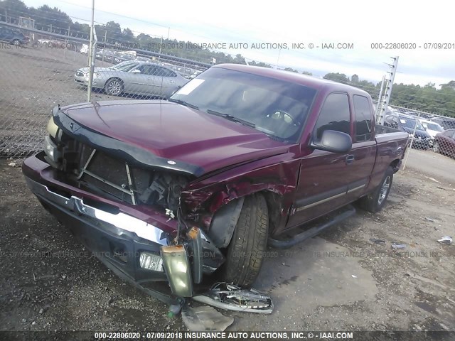 1GCEC19V07Z111705 - 2007 CHEVROLET SILVERADO C1500 CLASSIC BURGUNDY photo 2