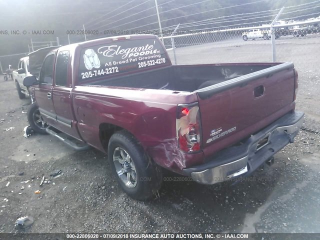 1GCEC19V07Z111705 - 2007 CHEVROLET SILVERADO C1500 CLASSIC BURGUNDY photo 3