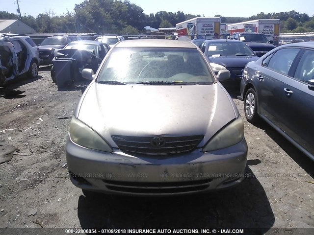 4T1BE32KX2U557712 - 2002 TOYOTA CAMRY LE/XLE/SE Qızıl foto 6