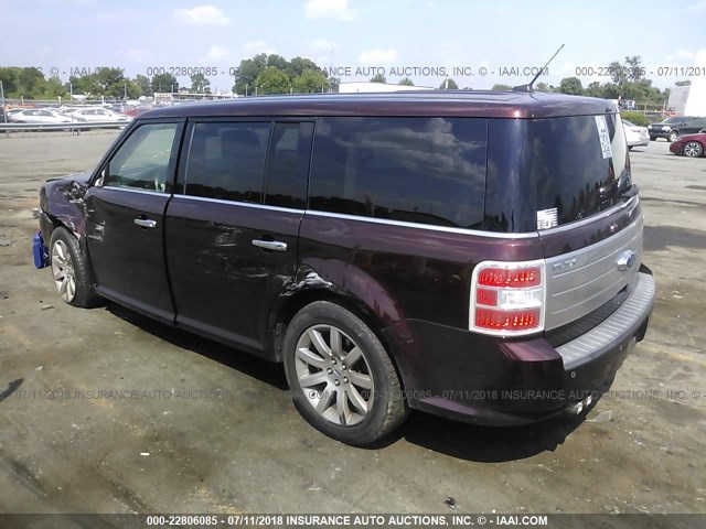 2FMGK5DC1ABA81368 - 2010 FORD FLEX LIMITED BROWN photo 3