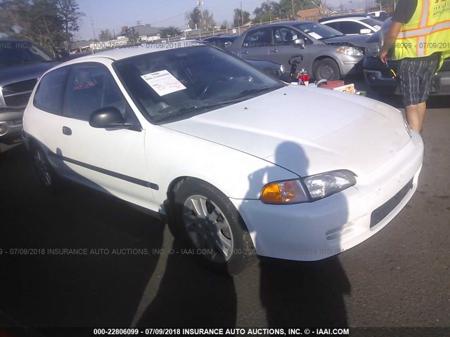 2HGEH2359RH516580 - 1994 HONDA CIVIC CX WHITE photo 1