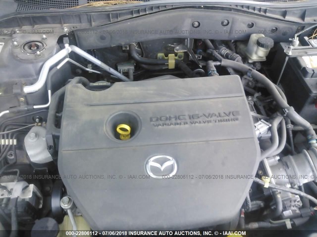 1YVHP80C775M41199 - 2007 MAZDA 6 I Черный фото 10
