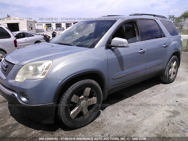 1GKER23778J203672 - 2008 GMC ACADIA SLT-1 Blau Foto 2