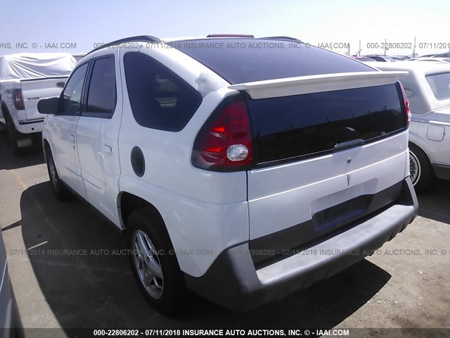 3G7DB03E14S578124 - 2004 PONTIAC AZTEK WHITE photo 3