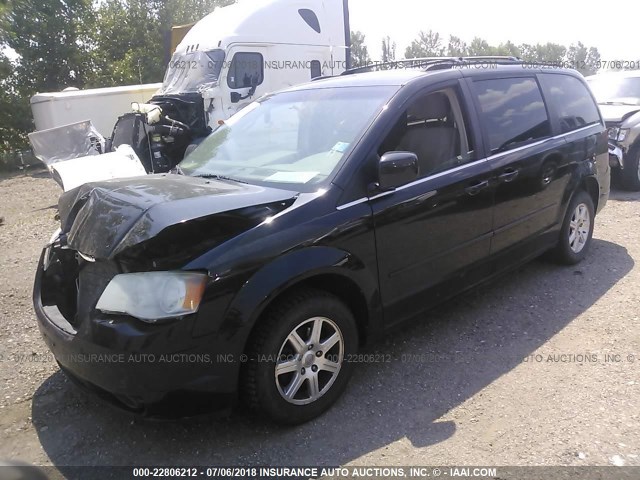 2A8HR54P08R105743 - 2008 CHRYSLER TOWN & COUNTRY TOURING BLACK photo 2