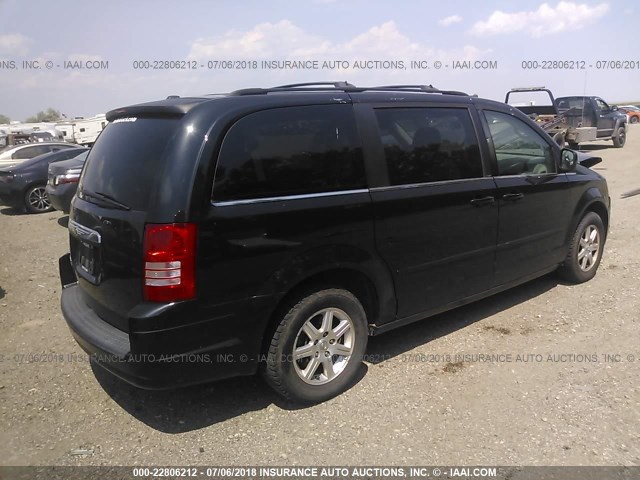 2A8HR54P08R105743 - 2008 CHRYSLER TOWN & COUNTRY TOURING BLACK photo 4