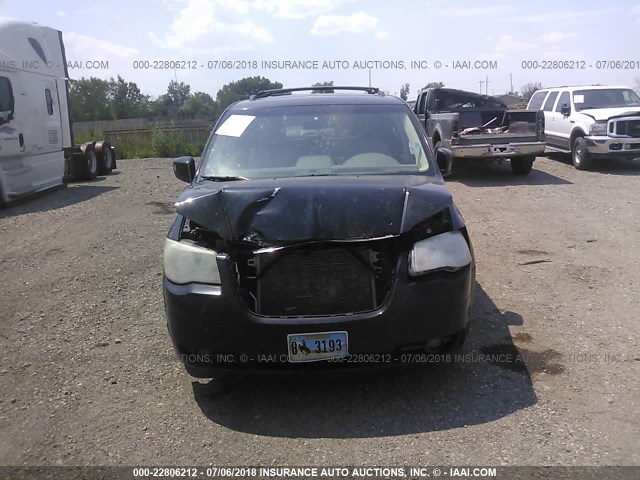 2A8HR54P08R105743 - 2008 CHRYSLER TOWN & COUNTRY TOURING BLACK photo 6