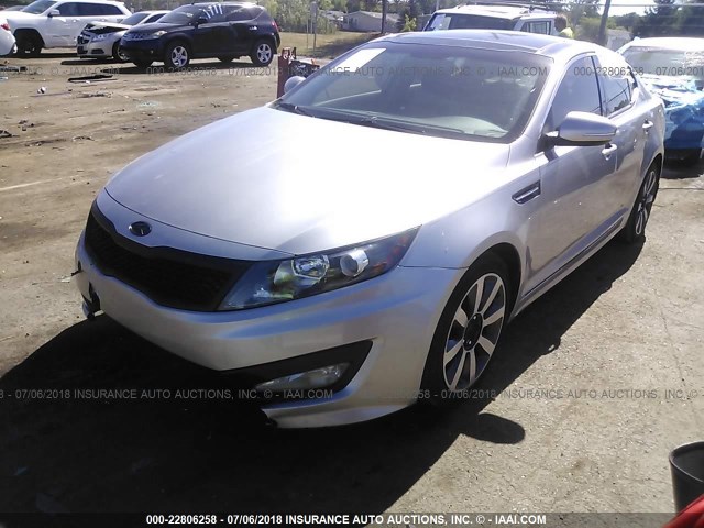 KNAGR4A62B5166487 - 2011 KIA OPTIMA SX TAN photo 2