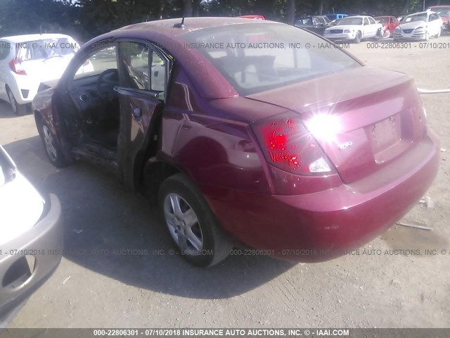 1G8AJ55F07Z112311 - 2007 SATURN ION LEVEL 2 Tünd qırmızı foto 3