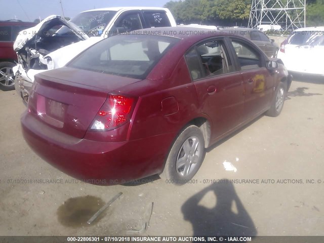 1G8AJ55F07Z112311 - 2007 SATURN ION LEVEL 2 Tünd qırmızı foto 4