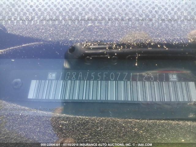 1G8AJ55F07Z112311 - 2007 SATURN ION LEVEL 2 Tünd qırmızı foto 9