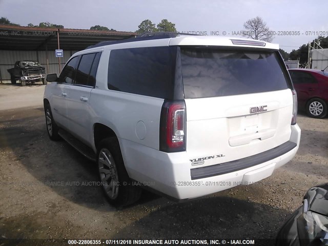 1GKS1HKC6FR517498 - 2015 GMC YUKON XL C1500 SLT WHITE photo 3