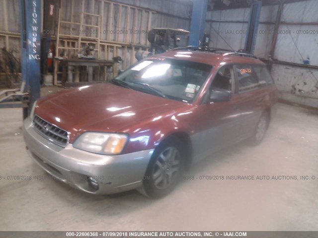 4S3BH675547629028 - 2004 SUBARU LEGACY OUTBACK AWP 栗色 照片 2
