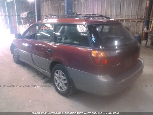 4S3BH675547629028 - 2004 SUBARU LEGACY OUTBACK AWP 栗色 照片 3