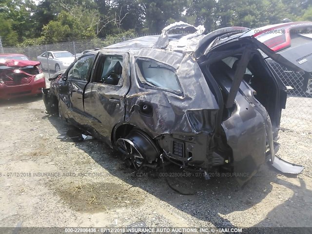 1C4RDHDG7HC610649 - 2017 DODGE DURANGO GT GRAY photo 3