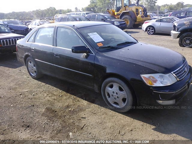 4T1BF28B93U273486 - 2003 TOYOTA AVALON XL/XLS BLACK photo 1