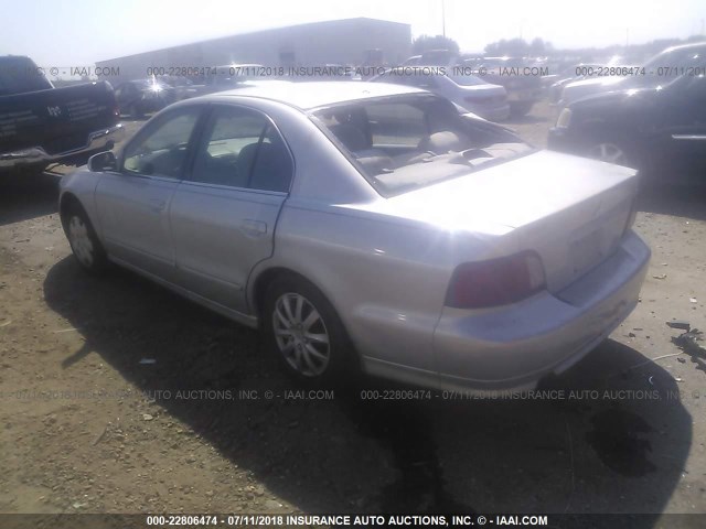 4A3AA46G13E132427 - 2003 MITSUBISHI GALANT ES/LS SILVER photo 3