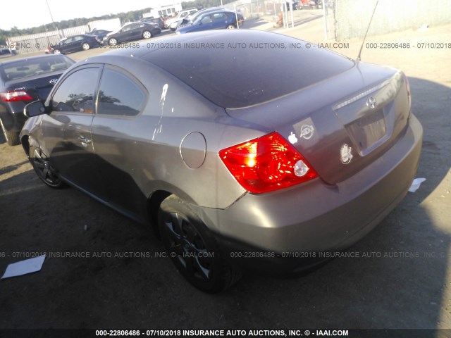 JTKDE167380274942 - 2008 TOYOTA SCION TC GRAY photo 3