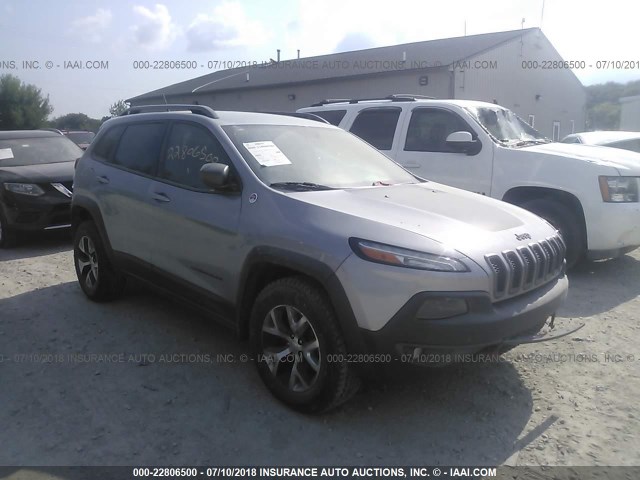 1C4PJMBS7EW131822 - 2014 JEEP CHEROKEE TRAILHAWK 灰色 照片 1
