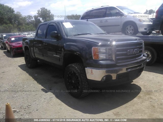 3GTP2VE73CG224424 - 2012 GMC SIERRA K1500 SLE BLACK photo 1