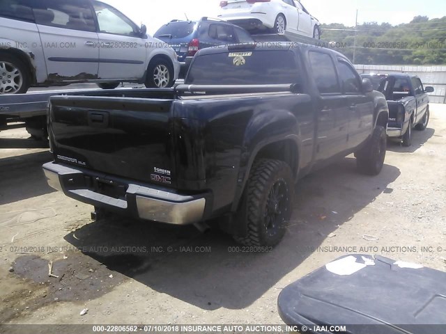 3GTP2VE73CG224424 - 2012 GMC SIERRA K1500 SLE BLACK photo 4