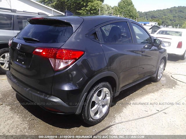 3CZRU5H52HG707045 - 2017 HONDA HR-V EX BLACK photo 4