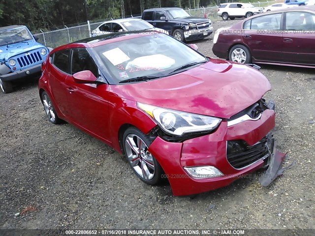 KMHTC6AD2GU269916 - 2016 HYUNDAI VELOSTER RED photo 1